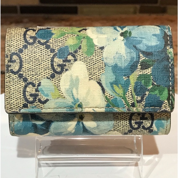 GUCCI GG Blooms Flora Leather Key Holder πΈππ₯ - Picture 10 of 17